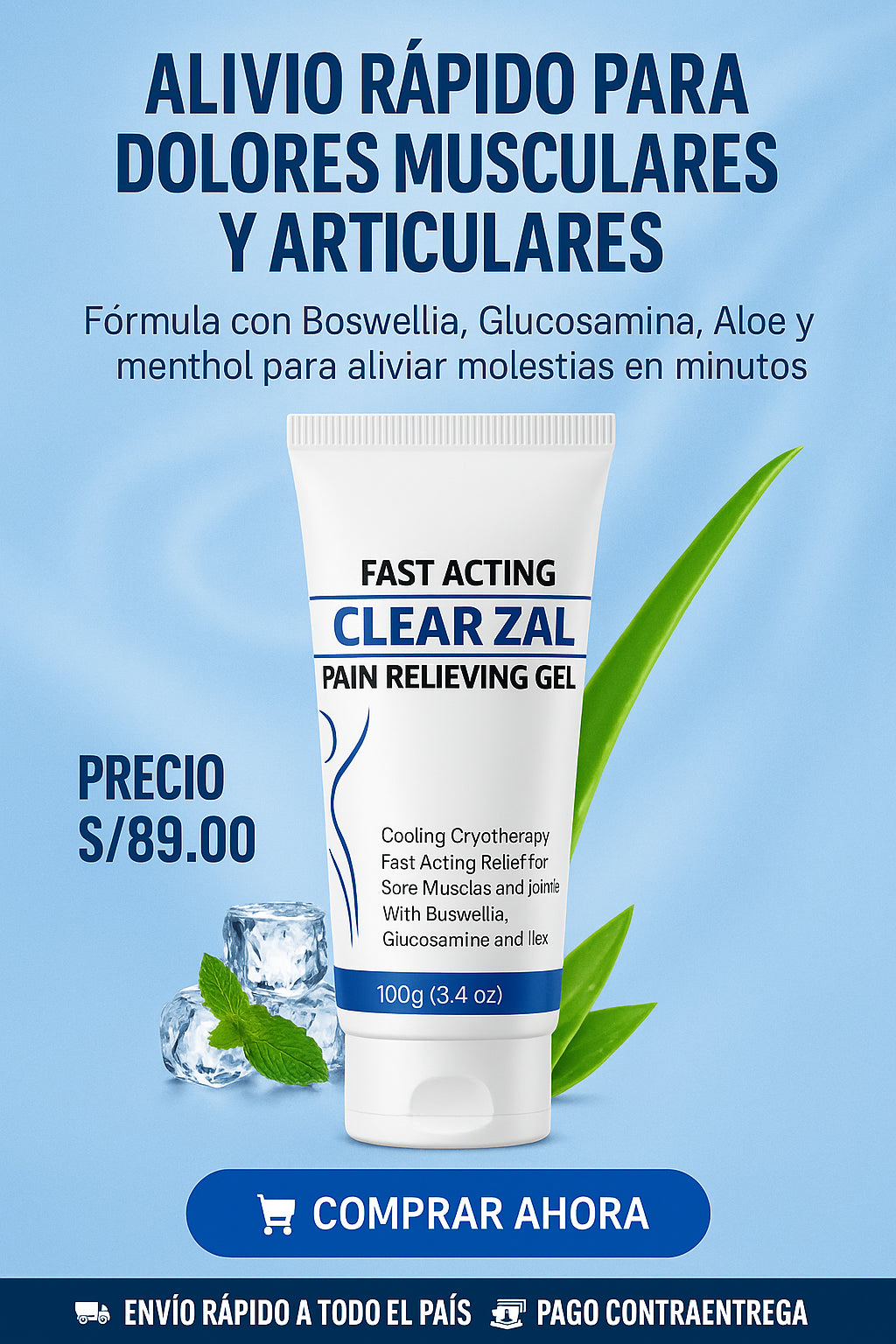 CLEAR ZAL - GEL ALIVIO DE DOLORES