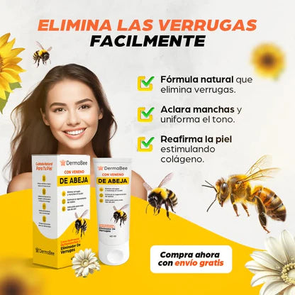 DERMABEE / Crema tópica con venenos de abeja para las arrugas y manchas